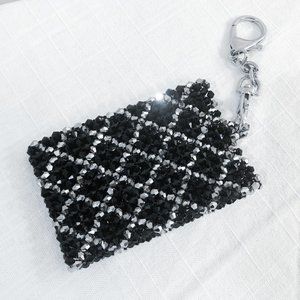 Crystal Card Holder on Keychain